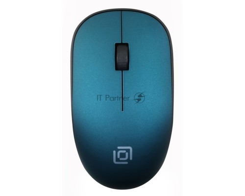 Мышь Oklick 515MW черный/зеленый оптическая (1200dpi) беспроводная USB (2but)