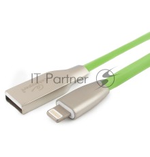 Кабель Cablexpert для Apple CC-G-APUSB01Gn-1M, AM/Lightning, серия Gold, длина 1м, зеленый, блистер