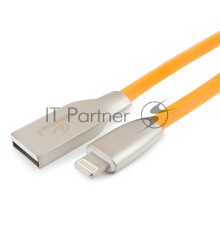 Кабель Cablexpert для Apple CC-G-APUSB01O-1M, AM/Lightning, серия Gold, длина 1м, оранжевый, блистер
