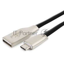 Кабель USB 2.0 Cablexpert CC-G-mUSB01Bk-1.8M, AM/microB, серия Gold, длина 1.8м, черный, блистер