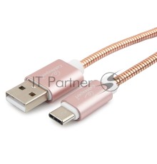 Кабель USB 2.0 Cablexpert CC-G-USBC02Cu-1.8M, AM/Type-C, серия Gold, длина 1.8м, золото, блистер