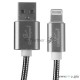Кабель Cablexpert для Apple CC-G-APUSB02Gy-1.8M, AM/Lightning, серия Gold, длина 1.8м, титан, блистер