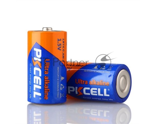 Щелочной/алкалиновый элемент питания PKCELL LR14-2B тип - C(LR14) 2 шт в блистере