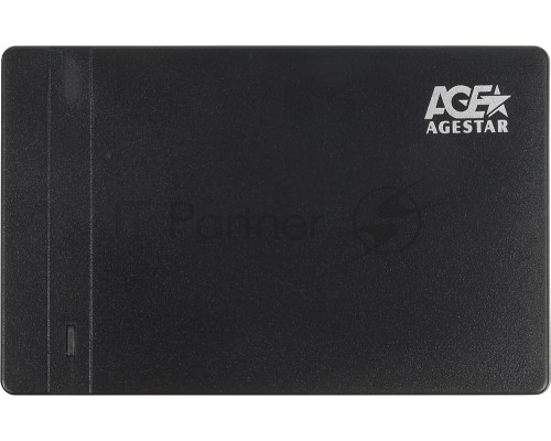 Внешний корпус для HDD AgeStar 3UB2P3 SATA III пластик черный 2.5