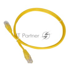 Патч-корд TWT UTP кат.5e, с заливными колпачками, 1.5 м, желтый