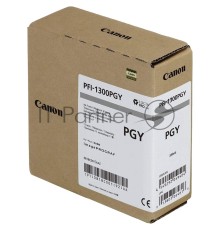 Картридж Canon PFI-1300PGY фото серый (330 мл) для Canon imagePROGRAF PRO-2000, PRO-4000