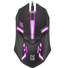 Мышь проводная Defender Cyber MB-560L черный, 1200 dpi, USB, кнопки - 3