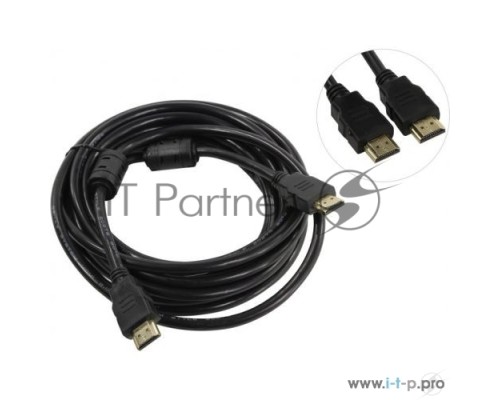 Кабель 5bites APC-200-050F HDMI / M-M / V2.0 / 4K / HIGH SPEED / ETHERNET / 3D / FERRITES / 5M