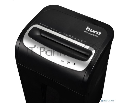 Шредер Buro Office BU-S1602M (секр.P-5)/фрагменты/16лист./30лтр./пл.карты/CD