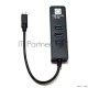 Кабель-адаптер 5bites UA3C-45-10BK  USB3.1 / 3*USB3.0 / RJ45 1G / BLACK