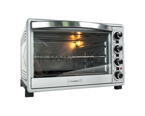 Мини-печь Endever Danko 4065 серебристый цвет, мощность 2200Вт, объем 65 л.