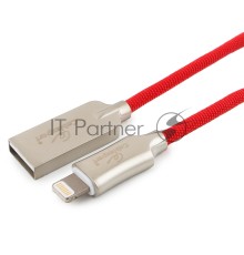 Кабель USB Cablexpert для Apple CC-P-APUSB02R-1M, MFI, AM/Lightning, серия Platinum, длина 1м, красный, блистер