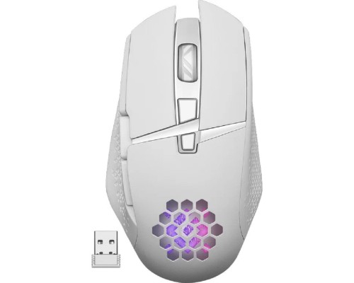 [Мышь] Defender Glory GM-514 { Беспроводная игровая мышь,белый,LED,7D,400 мАч,3200dpi  } [52513]