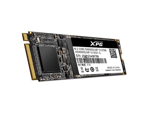 Накопитель SSD 512GB ADATA XPG SX6000 Lite, M.2 2280, PCI-E 3x4, [R/W - 1800/1200 MB/s] 3D-NAND TLC