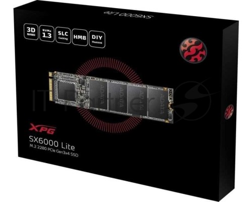 Накопитель SSD 512GB ADATA XPG SX6000 Lite, M.2 2280, PCI-E 3x4, [R/W - 1800/1200 MB/s] 3D-NAND TLC