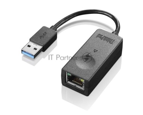 Переходник Lenovo ThinkPad  USB 3.0 to Ethernet Adapter (Full size RJ45 connector, Giga bit speed when running on USB3.0, 100M/10M adapt when running on USB2.0, Doesn’t support POE) (Reply. 4X90E51405)