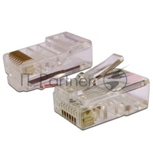 Коннектор RJ45 UTP 8P8C, универсальный, cat.6, 100 шт.
