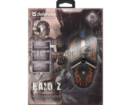 Мышь USB DEFENDER OPTICAL HALO Z GM-430L 52430