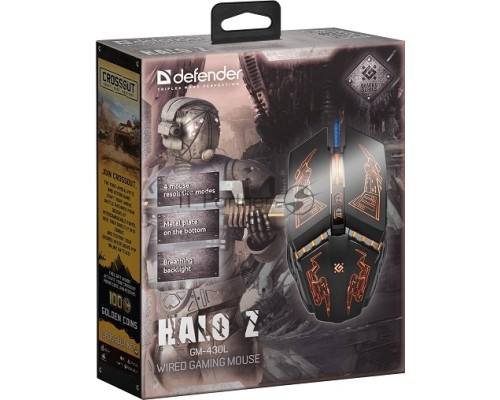 Мышь USB DEFENDER OPTICAL HALO Z GM-430L 52430