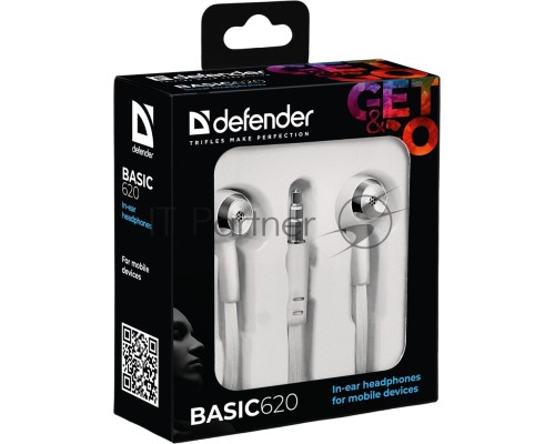 Нaушники BASIC 620 WHITE 63625 DEFENDER