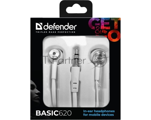 Нaушники BASIC 620 WHITE 63625 DEFENDER