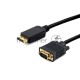 Кабель DisplayPort->VGA Cablexpert CCP-DPM-VGAM-10, 3м, 20M/15M, черный, экран, пакет