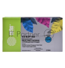 Картридж струйный Cactus CS-B3P19A №727 голубой (130 мл) для HP DJ T920/T1500