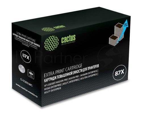 Картридж лазерный Cactus CS-CF287X-MPS черный (24000 стр.) для HP LJ M506dn/ M506n/ M506x