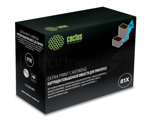 Картридж лазерный Cactus CS-CF281X-MPS черный (30000 стр.) для HP LJ Ent M630/M605dn/M606dn/M605x