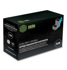 Картридж лазерный Cactus CS-CE255X-MPS черный (15000 стр.) для HP LaserJet M521 Pro 500 MFP, M521dn Pro MFP, M521dw Pro MFP, M525, M525c MFP, M525f, P3010, P3015, P3015d, P3015dn, P3015x