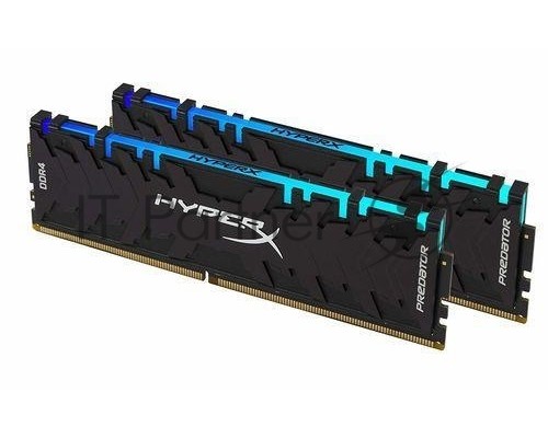 Модуль памяти Kingston DIMM DDR4 32Gb PC24000, 3000Mhz, XMP HyperX Predator RGB (Kit of 2), CL15 (HX430C15PB3AK2/32) (retail)