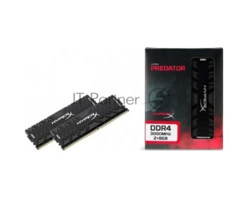 Модуль памяти Kingston DIMM DDR4 32Gb PC24000, 3000Mhz, XMP HyperX Predator RGB (Kit of 2), CL15 (HX430C15PB3AK2/32) (retail)