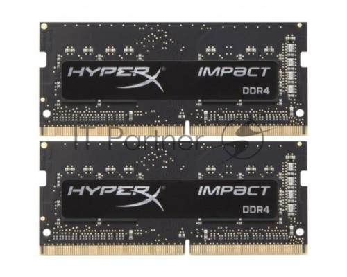 Память SO-DIMM DDR 4 DIMM 16Gb PC25600, 3200Mhz, Kingston HyperX Impact (Kit of 2) (HX432S20IB2K2/16) (retail)