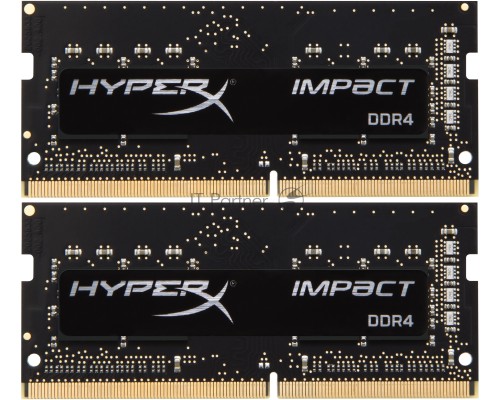 Память SO-DIMM DDR 4 DIMM 16Gb PC25600, 3200Mhz, Kingston HyperX Impact (Kit of 2) (HX432S20IB2K2/16) (retail)