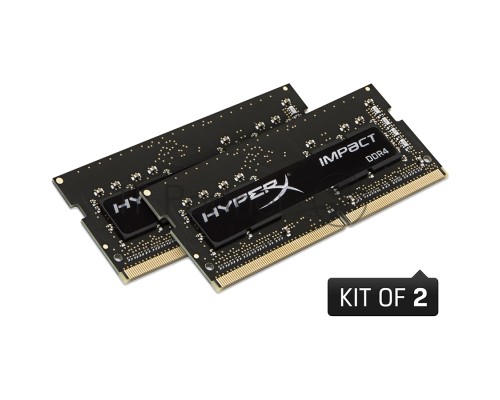 Память SO-DIMM DDR 4 DIMM 16Gb PC25600, 3200Mhz, Kingston HyperX Impact (Kit of 2) (HX432S20IB2K2/16) (retail)