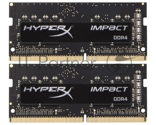 Память SO-DIMM DDR 4 DIMM 16Gb PC23400, 2933Mhz, Kingston HyperX Impact (Kit of 2) (HX429S17IB2K2/16) (retail)