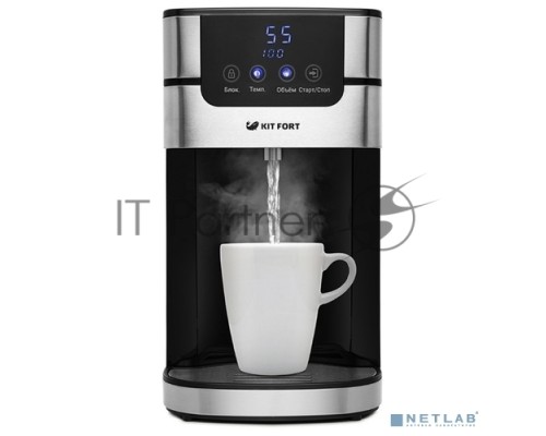 Термопот Kitfort КТ-2501 4л. 2618Вт черный/серебристый