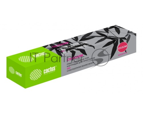 Картридж лазерный Cactus 46508734 CS-O332M пурпурный (3000стр.) для Oki C332/MC363