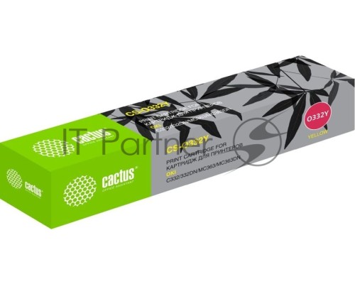 Картридж лазерный Cactus 46508735 CS-O332Y желтый (3000стр.) для Oki C332/MC363