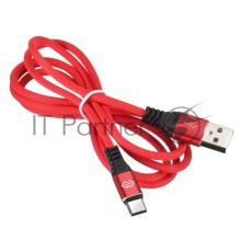 Кабель Digma USB A (m) USB Type-C (m) 1.2м красный