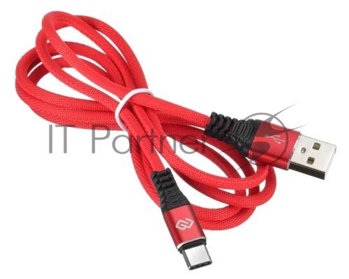 Кабель Digma USB A (m) USB Type-C (m) 1.2м красный