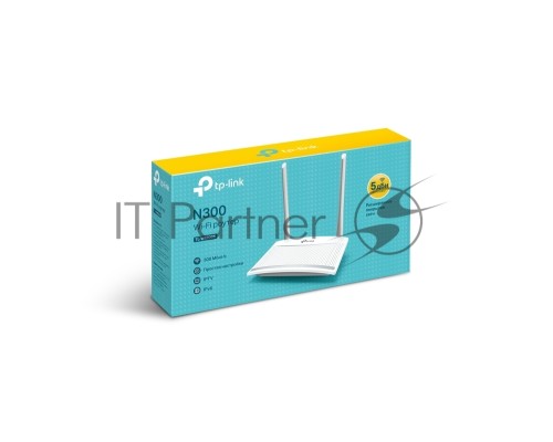 Роутер беспроводной TP-Link TL-WR820N N300 10/100BASE-TX белый