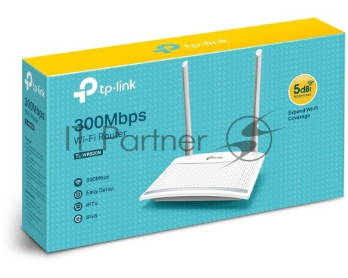 Роутер беспроводной TP-Link TL-WR820N N300 10/100BASE-TX белый