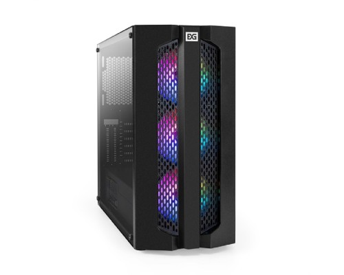 [Корпуса] Exegate EX294974RUS Корпус Miditower ExeGate EVO-9205-NPX500 (ATX, БП 500NPX с вент. 12 см, с окном, 1*USB+1*USB3.0, аудио, 3 вент. 12см с RGB подсветкой)