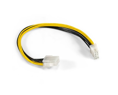 [кабели] Exegate EX295553RUS Удлинитель кабеля питания материнской платы +12V ExeGate EX-EXT-8M8F-0.3 (8pin EPS12V M/8pin EPS12V F, 0,3м)