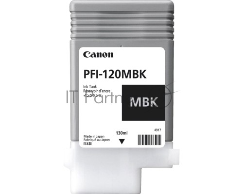 Картридж струйный Canon PFI-120 MBK 2884C001 черный матовый (130мл) для Canon Canon imagePROGRAF TM-200/205