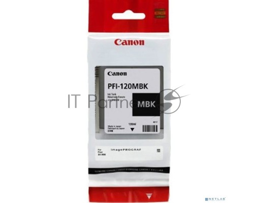 Картридж струйный Canon PFI-120 MBK 2884C001 черный матовый (130мл) для Canon Canon imagePROGRAF TM-200/205
