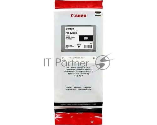 Картридж струйный Canon PFI-320 BK 2890C001 черный (300мл) для Canon Canon imagePROGRAF TM-200/205