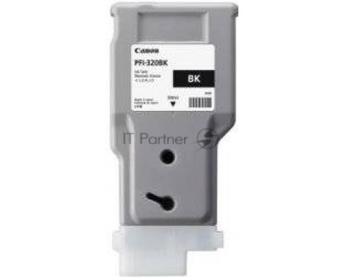 Картридж струйный Canon PFI-320 BK 2890C001 черный (300мл) для Canon Canon imagePROGRAF TM-200/205