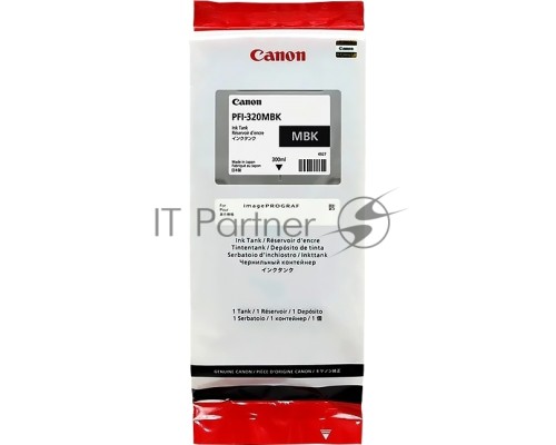 Картридж струйный Canon PFI-320 MBK 2889C001 черный матовый (300мл) для Canon Canon imagePROGRAF TM-200/205